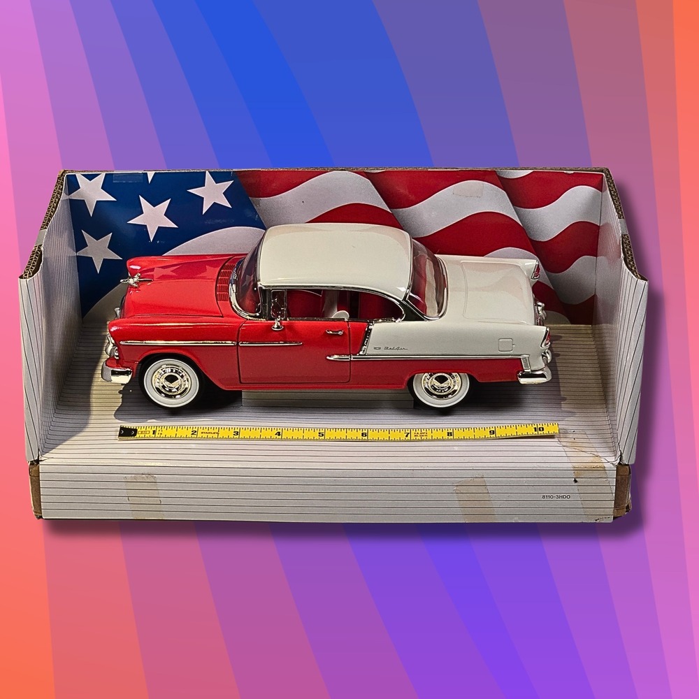 ERTL American Muscle Die-Cast 1955 Chevrolet Bel Air 1:18 Scale Brand New - Picture 4 of 17